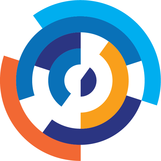 RSS Fusion logo, composed of several concentric colored circles